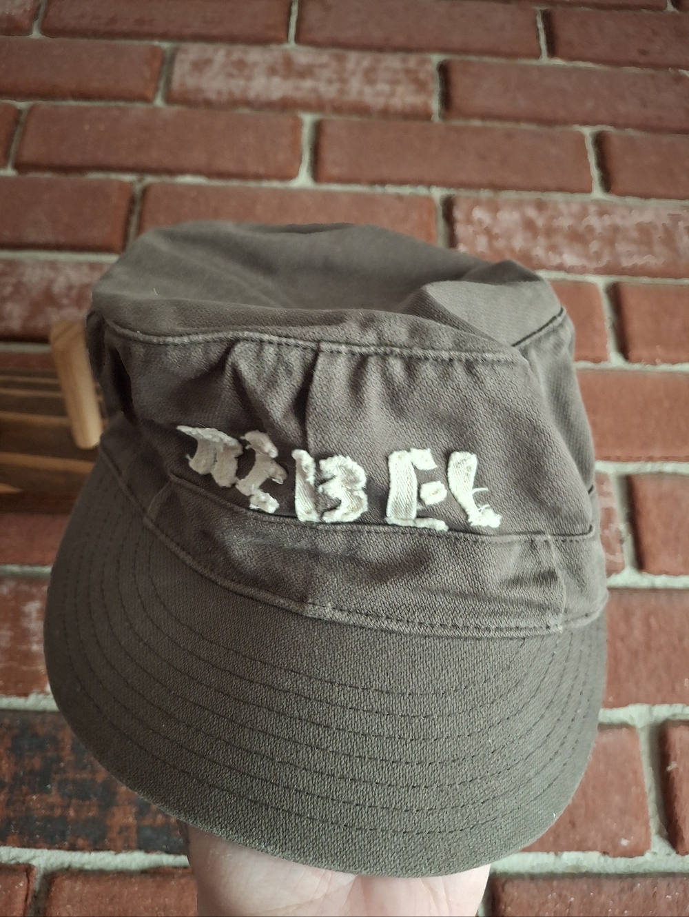 Embroidered Military-Style Cap - Picture 2 of 5